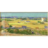 横版大幅客厅沙发背景墙挂画莫奈名画现代简约卧室装饰画日出印象