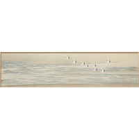 富士山下 日式原木风卧室床头装饰画新中式山水风景壁画民宿挂画