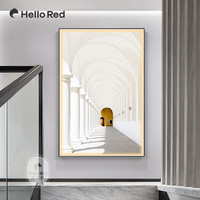 LED灯发光玄关装饰画现代简约建筑走廊楼梯挂画客厅背景墙灯光画