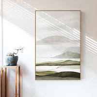 海龙红客厅装饰画现代简约玄关墙画酒店公司办公室山水风景挂画