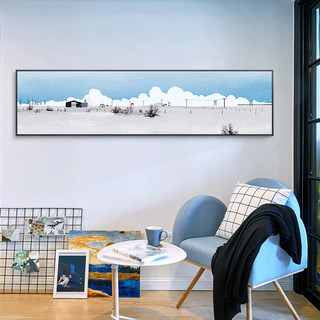 时光机现代简约卧室装饰画客厅文艺系房间墙壁画自然风景床头墙画