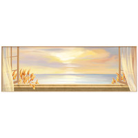 现代简约卧室装饰画窗口北欧风床头画窗前午后背景墙壁画风景挂画