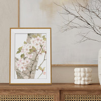 戴志文2022全新摆画工笔画百花齐放新中式装饰画桌面餐边柜现代