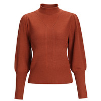 衣恋旗下秋冬韩版时尚气质优雅纯色修身显瘦小高领毛衣纯色针织衫