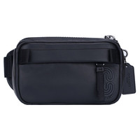 蔻驰(COACH) 奢侈品 男士小号腰包黑色牛皮革 6786 QBBK