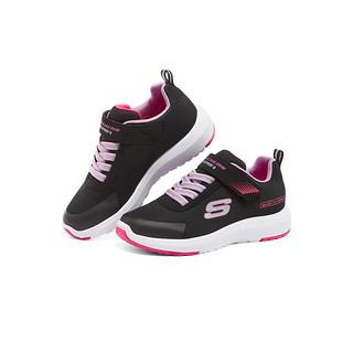 Skechers斯凯奇童鞋儿童鞋大童鞋子女童运动鞋跑步鞋 302425L BKLV黑色/薰衣草色 27.5