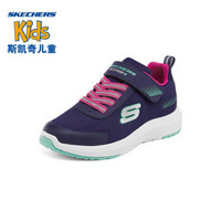 Skechers斯凯奇童鞋儿童鞋大童鞋子女童运动鞋跑步鞋 302425L NVPK海军蓝色/粉红色 35