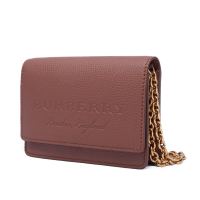 BURBERRY 博柏利 棕色牛皮单肩包80277421