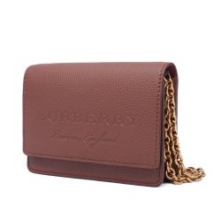 BURBERRY 博柏利 棕色牛皮单肩包80277421