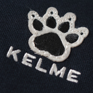 KELME/卡尔美卫衣男连帽套头衫长袖针织休闲外套3671021 藏蓝 XL/180