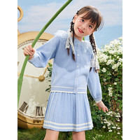 太平鸟童装女童夏季网红小雏菊两件套针织套装