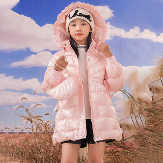 2021冬季新款女童保暖加厚羽绒棉服洋气外套潮