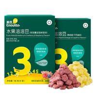 英氏婴儿溶豆宝宝辅食零食水果猕猴桃蓝莓味儿童零食冻干20g*2盒