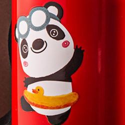 BEDDYBEAR 杯具熊 3D 踏浪红熊猫 儿童保温杯 316不锈钢 600ml