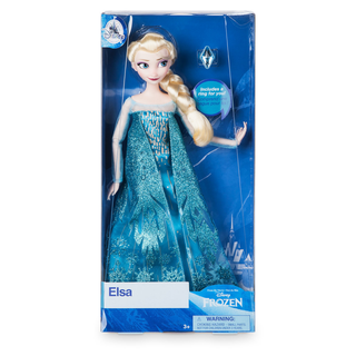 迪士尼（Disney）现货冰雪奇缘艾爱莎女王安娜公主换装娃娃人偶手办公仔礼盒装30cm 2021艾莎
