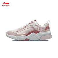 百亿补贴：LI-NING 李宁 休闲鞋女新品经典运动鞋AGCR324 桃粉色/粉杏色/风沙粉-2 39