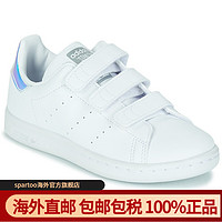 Adidas/阿迪达斯童鞋Originals三叶草运动鞋板鞋小白鞋魔术粘低帮球鞋白色春秋FX7539 白色 30