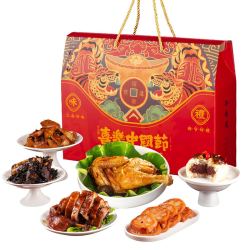 知味观方便食品_zhiweiguan 知味观 知味喜乐年货礼盒装大礼包新年