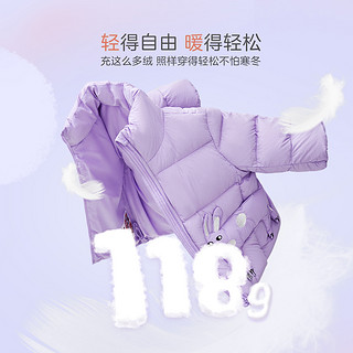 迷你巴拉巴拉女童羽绒服2021年女童宝宝可爱面包服萌趣造型羽绒服