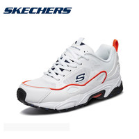 Skechers斯凯奇男鞋复古厚底老爹鞋冬季网面休闲运动鞋子小白鞋男
