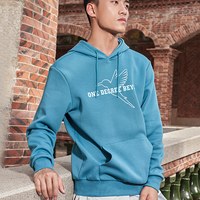 361°龚俊同款 海不扬波361运动卫衣男2021秋冬新款连帽套头卫衣上衣女