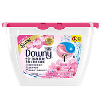 PLUS会员、有券的上：Downy 当妮 花萃云柔系列 2合1洁净柔软洗衣凝珠 19颗 淡粉樱花