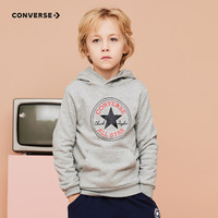 Converse匡威童装2021新款冬季男童中大童经典logo连帽套头卫衣潮