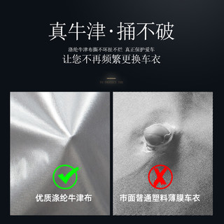 牛津布车衣车罩防晒防雨专用加厚棉四季通用全罩冬季汽车车套外罩（-终身质保-撕坏白送）