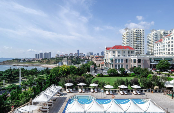 元旦周末不加价青岛海景花园大酒店北向智选大床房1晚含早双人白果树