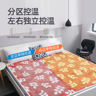 彩阳电热毯双人双控调温家用安全无辐射单人床学生宿舍电褥子正品（长1.5米-宽0.75 （单人单面绒3））