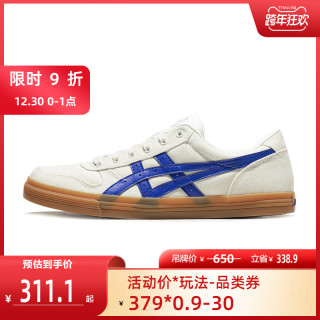 ASICS亚瑟士  AARON 男鞋 时尚百搭板鞋 小清跑步运动鞋 1201A014