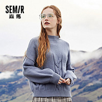 Semir 森马 女士圆领针织衫