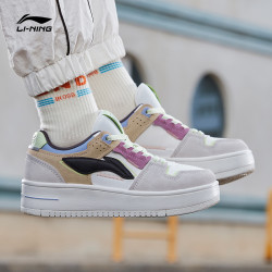 女鞋运动鞋_li-ning 李宁 天迹 agcr468 女款运动板鞋多少钱-什么值得