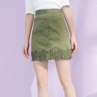 TEENIE WEENIE 女士刺绣高腰短裙 TTWH83701B49