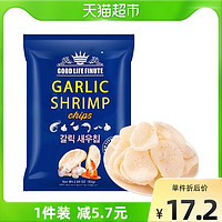 进口韩国趣莱福网红蒜味薯片膨化鲜虾片年货零食办公室小吃82g