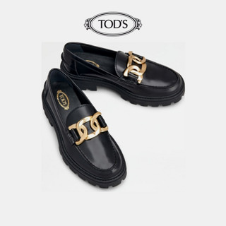 TOD'S 托德斯 官方正品2022早春新品真皮厚底KATE乐福鞋单鞋