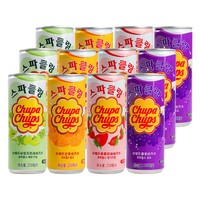 珍啵乐 果味型碳酸饮料组合装 4口味 250ml*12罐（草莓奶油味+葡萄味+哈密瓜奶油味+芒果味）