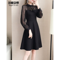 Sogni D’oro 莎妮朵罗 女士网纱拼接连衣裙 S22AK17855