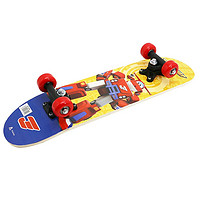 超级飞侠 儿童滑板classic2-8岁 四轮双翘板 入门初学者代步枫木滑板  乐迪红