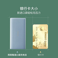 YANXUAN 网易严选 便携口袋充电宝PD20W移动电源 10000mAh 超薄双向快充 华为小米三星苹果 冰川灰