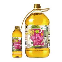 有券的上：CHUCUI 初萃 原香菜籽油5L+400mL