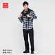 UNIQLO 优衣库 男装/女装 法兰绒格子衬衫(长袖秋冬休闲柔软磨毛) 441775