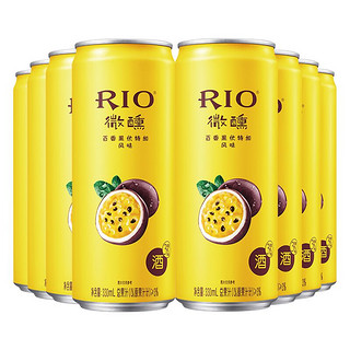 RIO 锐澳 洋酒 预调 鸡尾酒 果酒 微醺系列 3度 百香果味 330ml*8罐