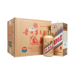 MOUTAI 茅台 贵州茅台酒 生肖纪念 丙申猴年 53度 500ml*6 整箱 酱香型白酒