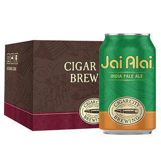 CIGAR CITY 雪茄城 回力球IPA啤酒355ml*6听 美国进口 精酿啤酒