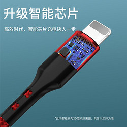 MOLIXIAOXIANG 摩力小象 c to lightning适用于苹果手机数据线快充充电线 Type-C to Lightning黑色 1mi