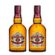 CHIVAS 芝华士 12年 苏格兰调和威士忌 进口洋酒 40度 500ml*2瓶 礼盒装