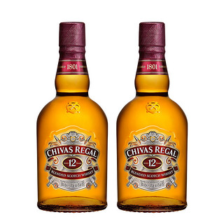 CHIVAS 芝华士 12年 调和 苏格兰威士忌 40%vol 500ml*2瓶