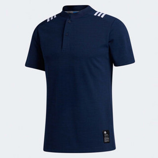 Adidas阿迪达斯高尔夫T恤短袖球衣服装男装POLO衫2件套装 FS6870 藏青蓝 XXL