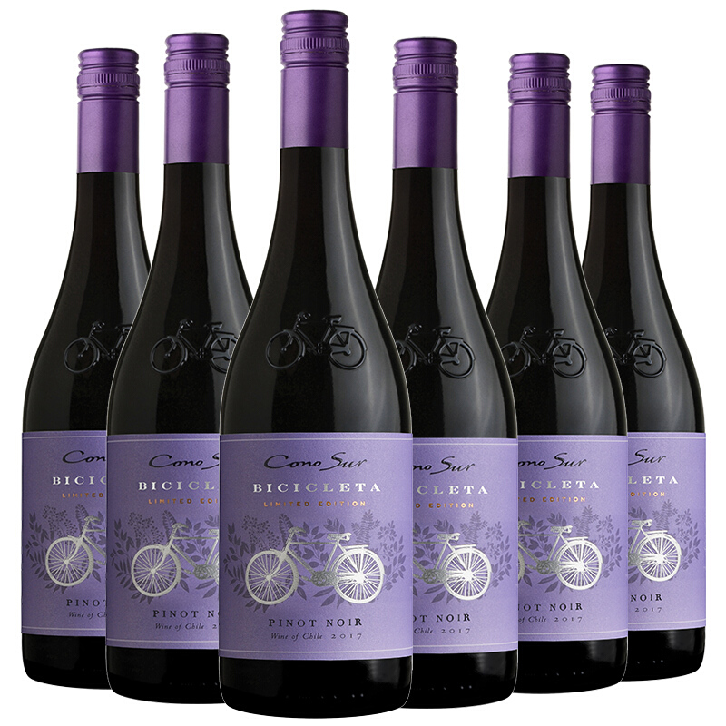Cono Sur 柯诺苏 自行车 中央山谷黑比诺干型红葡萄酒